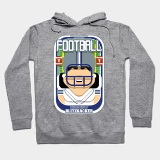 American Football White Silver Blue - Hail-Mary Blitzsacker - Amy version Hoodie